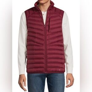 NEW - Lands End Men's Wanderweight Ultralight Packable Down Vest. X-Large